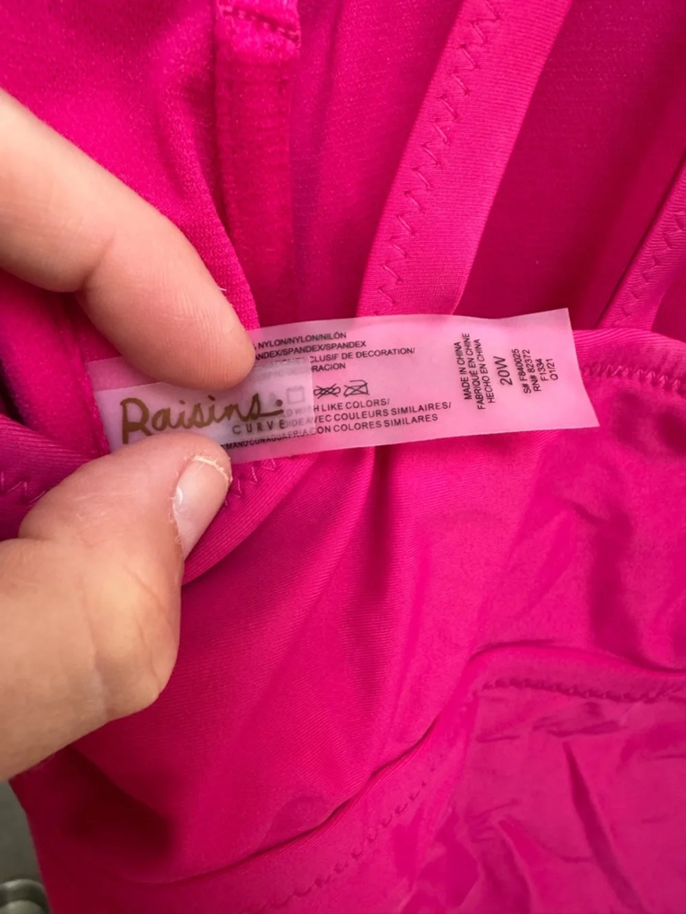 Raisins curve Tankini top NWOT - Picture 3 of 3